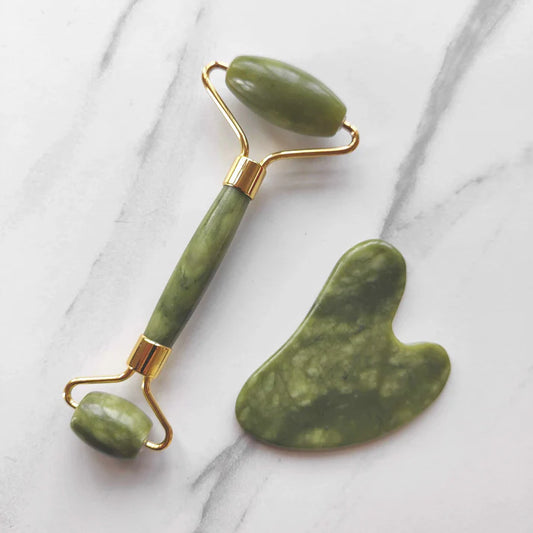 Jade Roller and Gua Sha Set